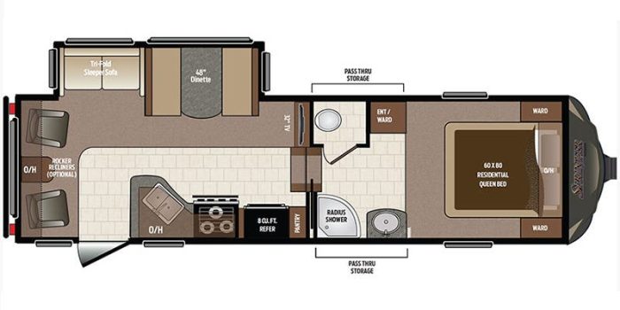 FIFTH WHEEL KEYSTONE SPRINTER FW252 2017 30 PIEDS - Image 17